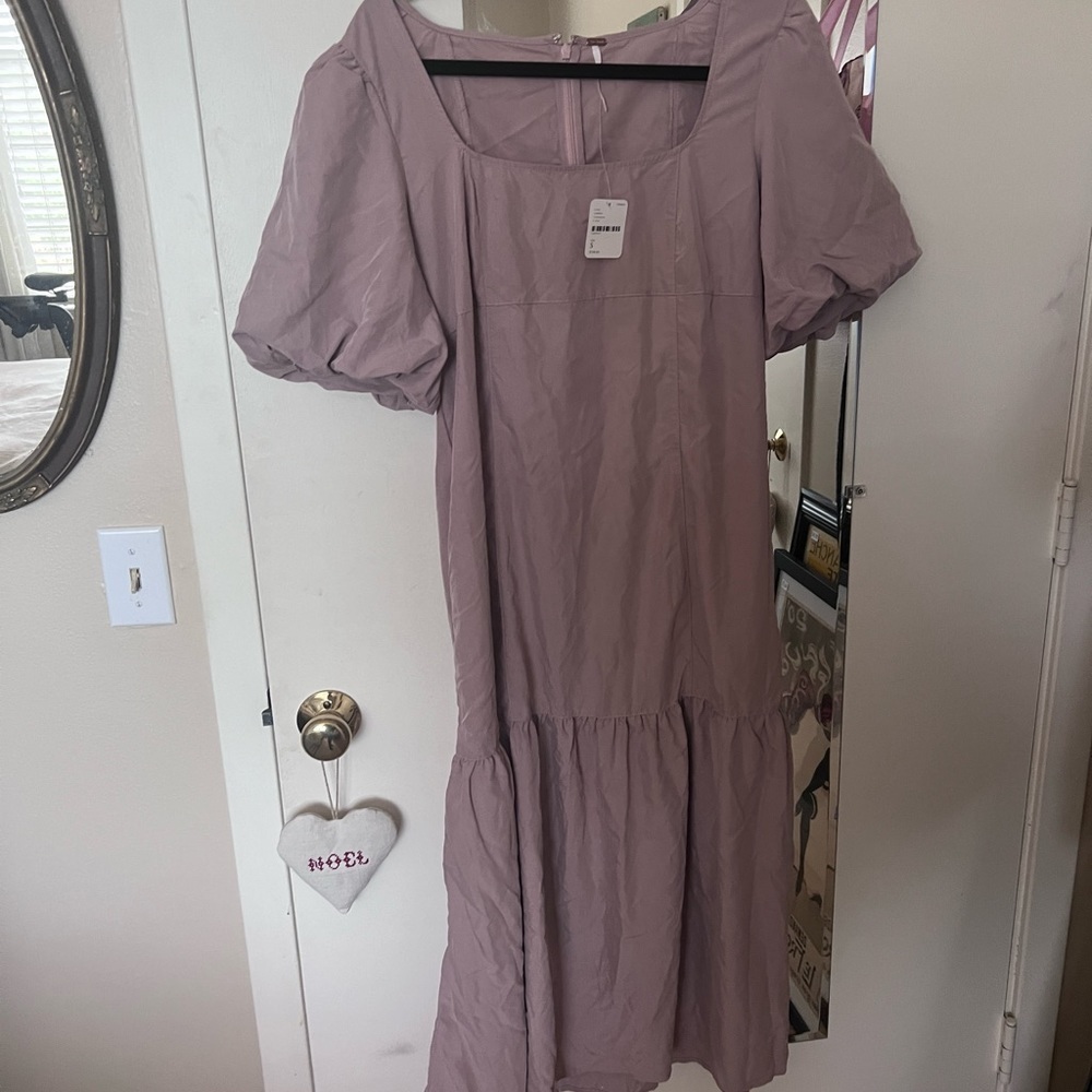 Free People Dusty Mauve Jordan Midi Dress - Picture 7 of 9